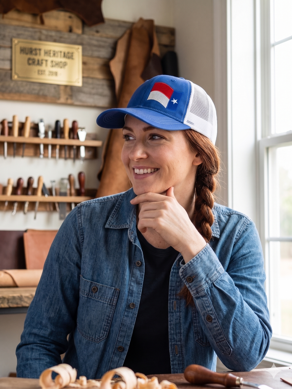 Trucker cap with Texas embroidery logo
