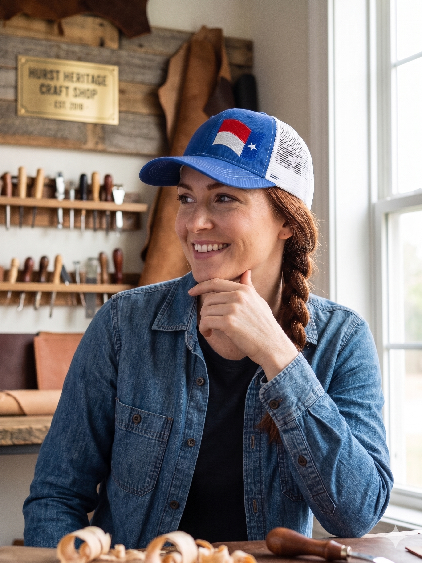 Trucker cap with Texas embroidery logo