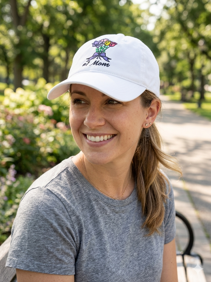 Cap #1 Mom white