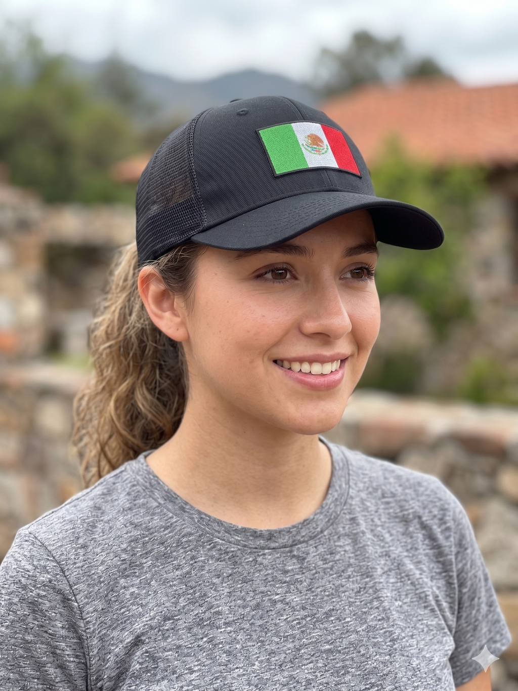 Port Authority Trucker Cap with Mexican patch logo