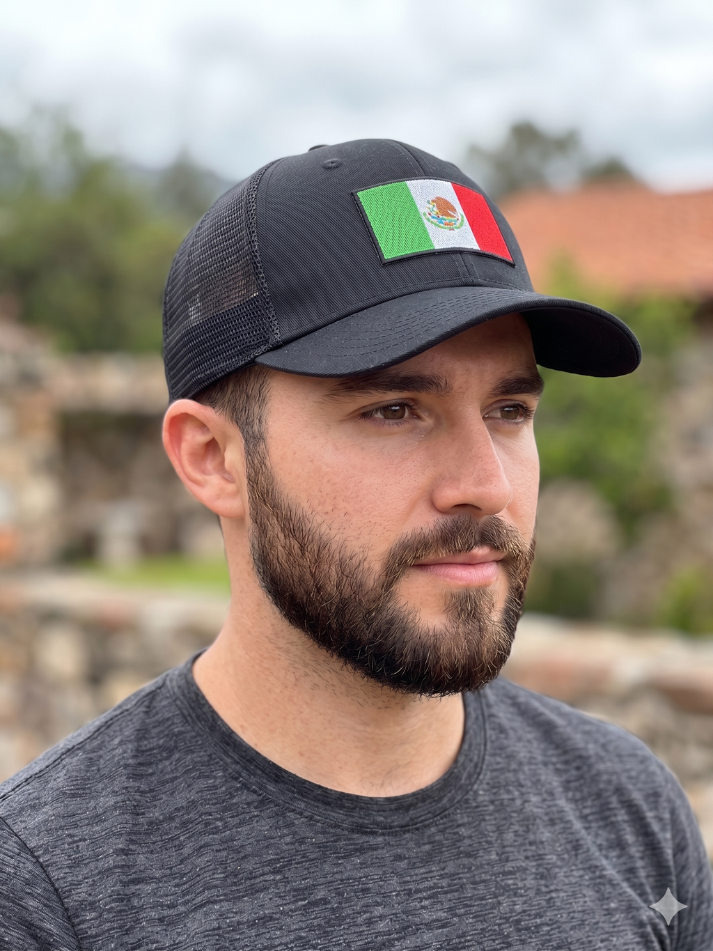 Port Authority Trucker Cap with Mexican patch logo