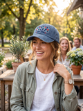 Adams Embroidery cap with USA 250 years celebration logo