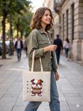 Tote Bag Canva Bulldog 100 % cotton