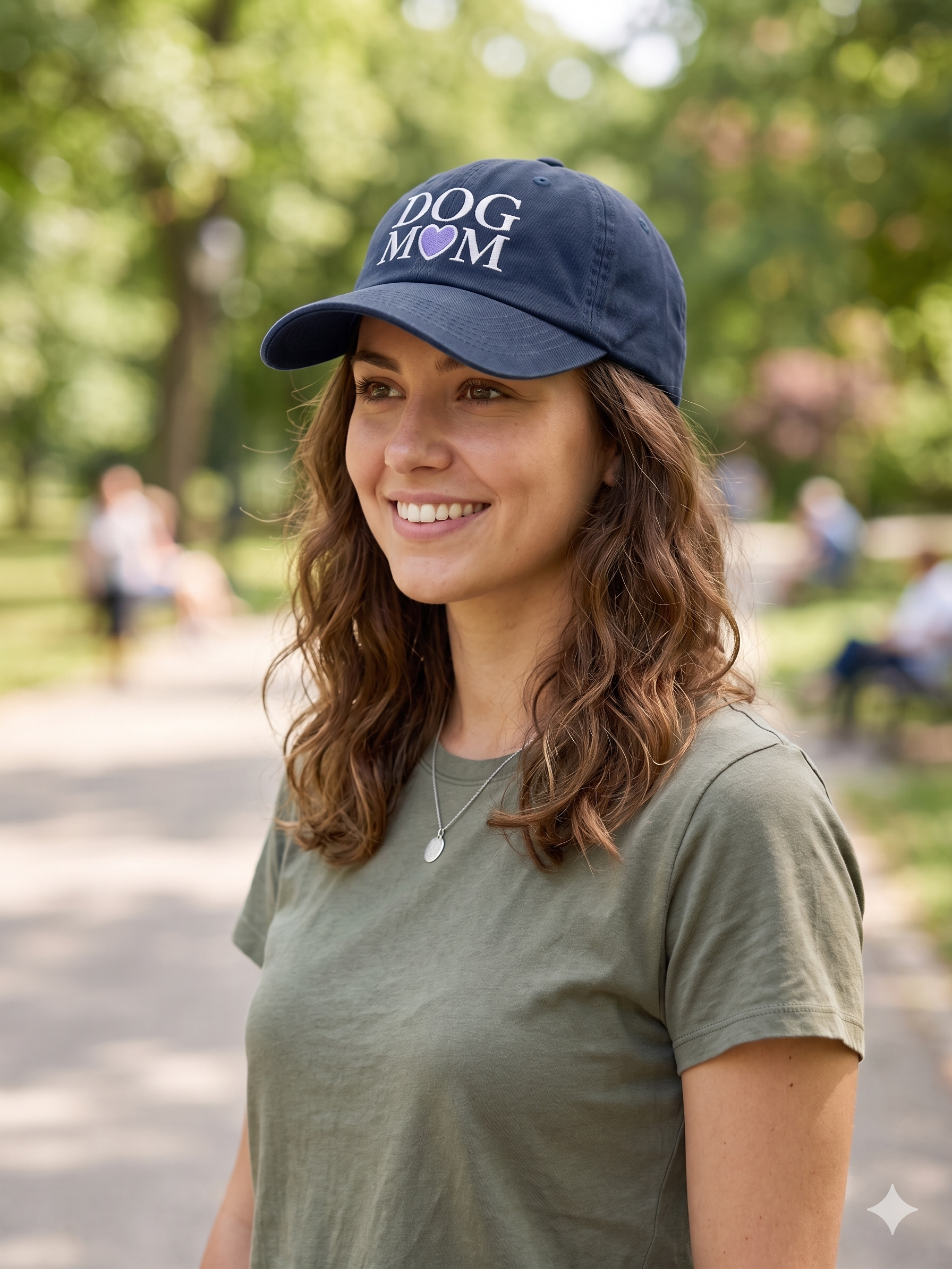 Cap Dog Mom Blue