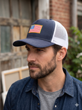 Port Authority trucker cap with USA embroidery logo
