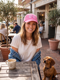 Cap Dog Mom Pink