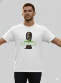 Mexican white soccer t-shirt with logo Viva Mexico Cabrones  100% cotton