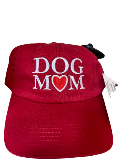 Cap Dog Mom Dark Red