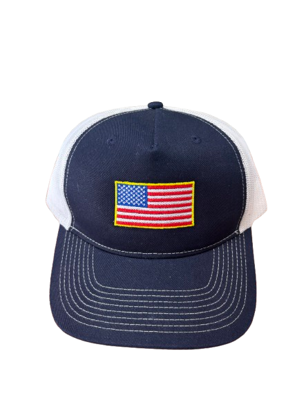 Port Authority trucker cap with USA embroidery logo