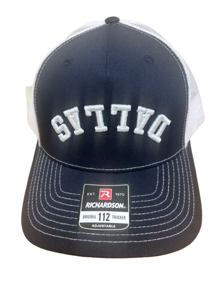 Trucker cap Richardson 112 with Dallas embrodery logo