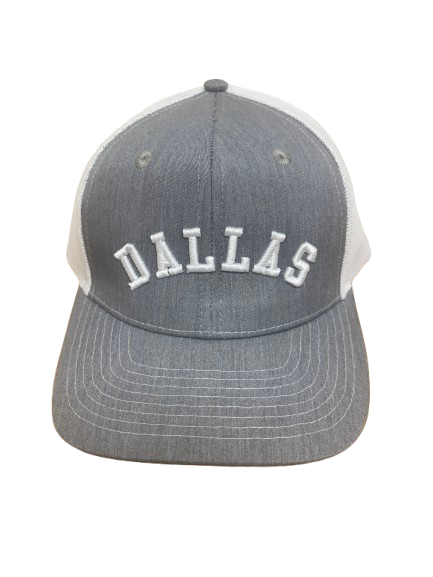 Trucker cap gray with Dallas embroidery logo