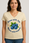 Short sleeve T-shirt with  Blueberries logo